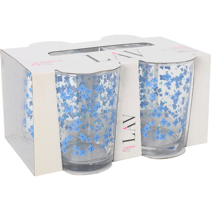 6 Set x4 vasos sidra 520cc flores