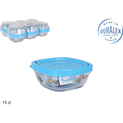 DURALEX STACKABLE BOWL WITH SQUARE LID