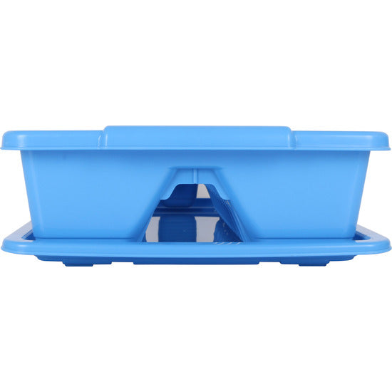 3 DISH DRAINERS + TRAY 45X26CM SCOLA BLUE