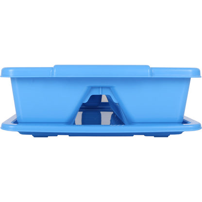 3 DISH DRAINERS + TRAY 45X26CM SCOLA BLUE