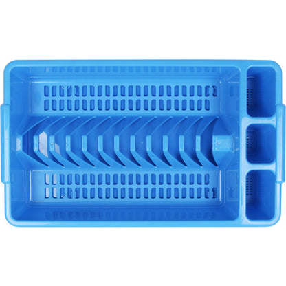 3 DISH DRAINERS + TRAY 45X26CM SCOLA BLUE