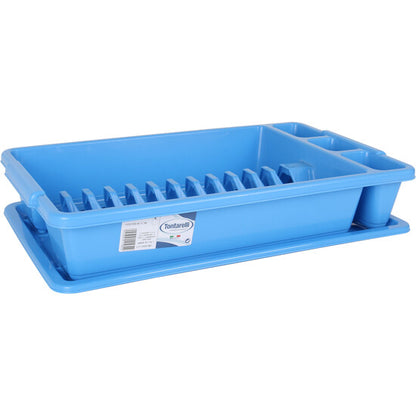 3 DISH DRAINERS + TRAY 45X26CM SCOLA BLUE