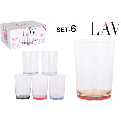 SET 6 VASOS SIDRA 520CC COLORES PASTEL