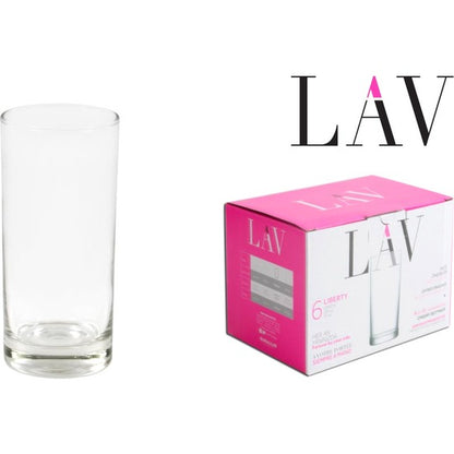 SET 6 VASOS AGUA 295CC LIBERTY