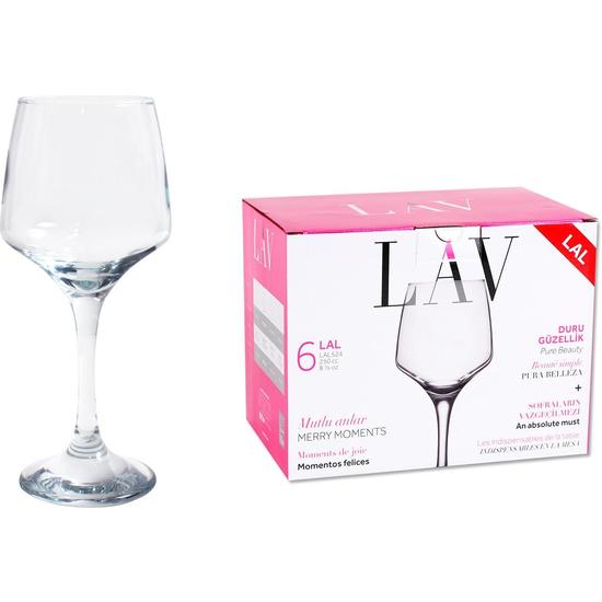 SET 6 CHAMPAGNE GLASSES 230CC LAL