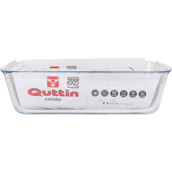 QUTTIN DEEP GLASS RECTANGULAR MOULD 28CM/1.7L