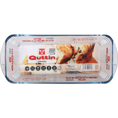 QUTTIN DEEP GLASS RECTANGULAR MOULD 28CM/1.7L