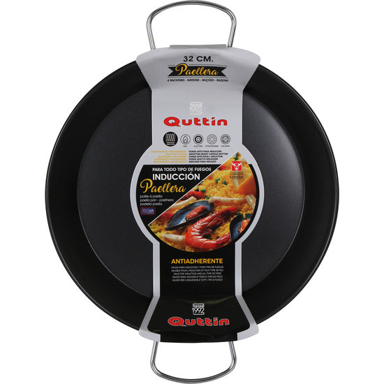 NON-STICK INDUCTION PAELLA PAN 32CM QUTTIN