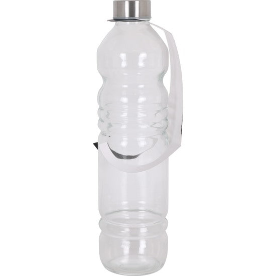 1L GLASS BOTTLE WITH METALLIC CAP 8X31CM ANNA