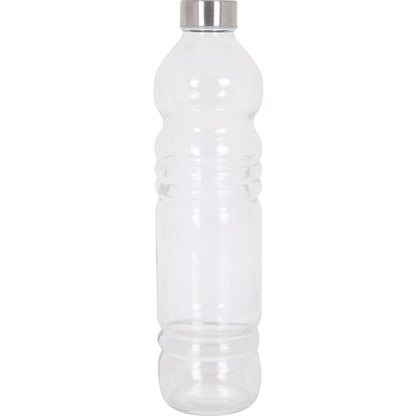 1L GLASS BOTTLE WITH METALLIC CAP 8X31CM ANNA