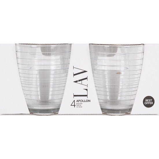 SET 8 VASOS 340CC APOLLON BEST OFFER