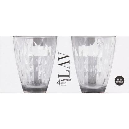 SET 4 VASOS 340CC ARTEMIS BEST OFFER