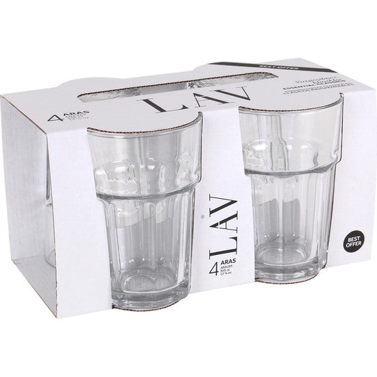 SET 12 VASOS 365CC ARAS BEST OFFER