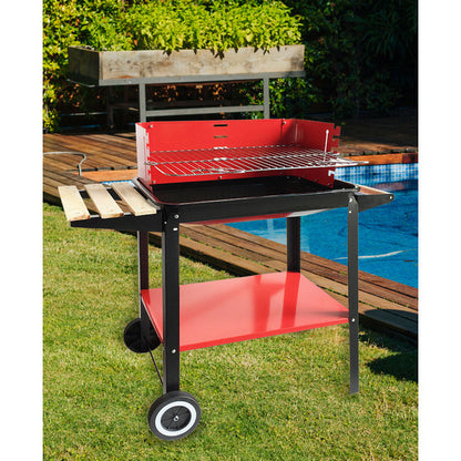 BARBECUE WITH WHEELS 58X38CM ALGON