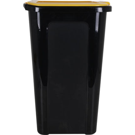 2 CUBOS BASURA COVERLINE 44L NEGRO/TAPA AMARILLA