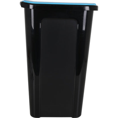 6 COVERLINE TRASH CANS 44L BLACK/BLUE LID