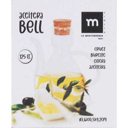 5 ACEITERAS VIDRIO CON TAPÓN 125CC BELL