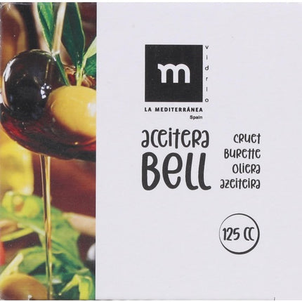 5 ACEITERAS VIDRIO CON TAPÓN 125CC BELL