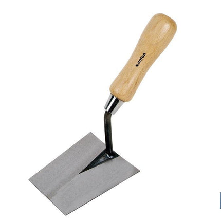 Paleta forjada modelo Alicatador | Medidas: 120 x 120 x 65 mm de longitud | Para la construcción | Mango de madera