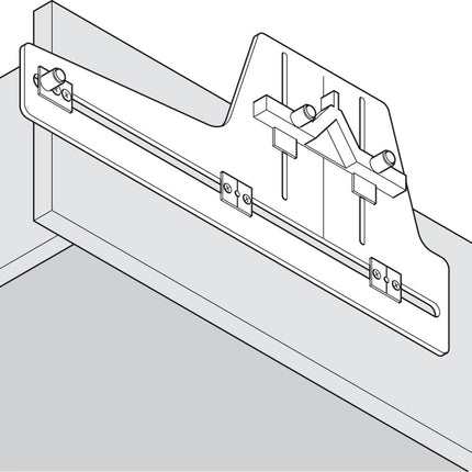 Plantilla para taladrar tiradores, para taladrar en puertas de armario, tapas y pantallas