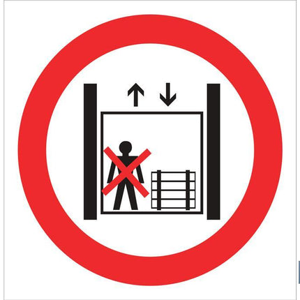 Prohibido personas y cargas