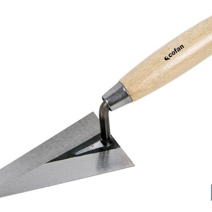 Paletín con punta redonda| Medidas: 130 mm de longitud | Para la construcción | Mango de madera