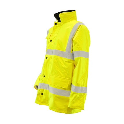 Parka Alta Visibilidad Lluvia Talla XXL. 100% Impermeable. Parka Impermeable Trabajo