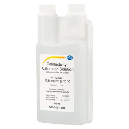 Solução de calibração de condutividade 1413µS/cm PCE-CDS-1413