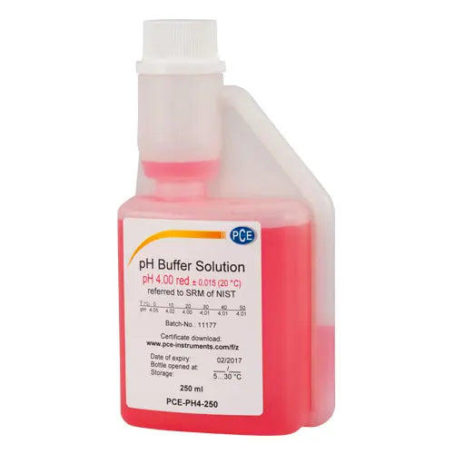 Solución de calibración pH4 PCE-PH4