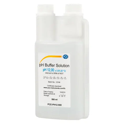 Solucion de calibración de pH 12 PCE-PH12-500