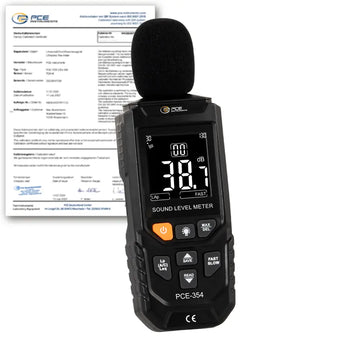 Sonómetro integrador PCE-354-ICA incl. certificado calibración