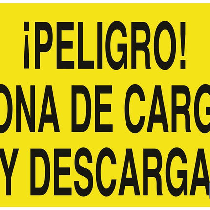 ¡Peligro! zona de carga y descarga