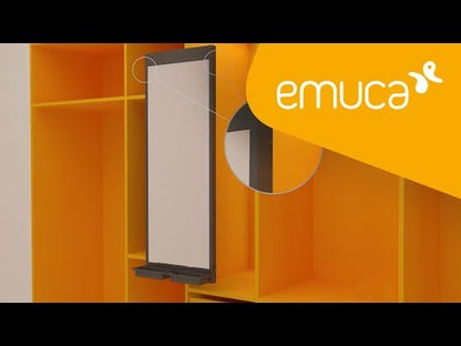 Emuca Moka removable mirror for the inside of the wardrobe, 440, Plastic and Aluminium, Moka painted