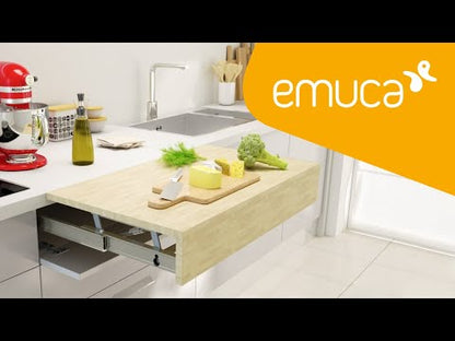 Emuca Guides for Oplà Top extendable and liftable table, Aluminium, Anodized stainless steel