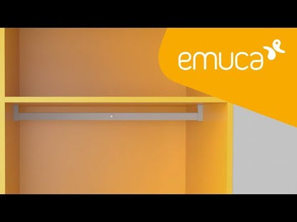 Emuca Polux LED light closet rail with motion sensor (12V DC), L1.008mm, Plastic and Aluminum, Metallic gray