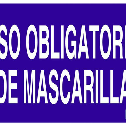 Uso obligatorio de mascarilla Texto