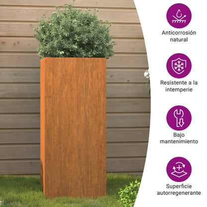 Corten steel planter 