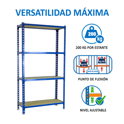 Estantería con baldas de madera Simonrack Maderclick Superplus