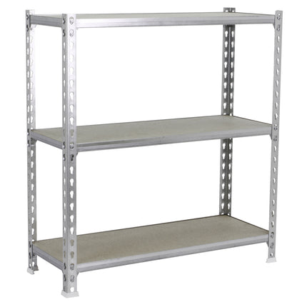 Estantería con baldas de madera Simonrack Maderclick Superplus Galvanizado + Madera 900 x 1100 x 500 mm · 3 estantes