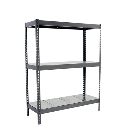 Estantería industrial Simonrack Simonforte fondo 600 mm, anchos 1200 y 1800 mm Gris + Galvanizado 2000 x 1800 x 600 mm 3 estantes