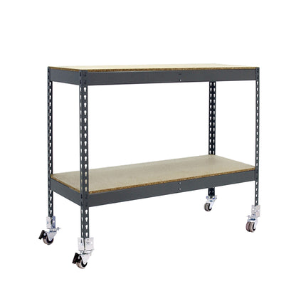 Estantería industrial Simonrack Simonforte 1500 x 450 mm Gris + Madera 975 x 1500 x 450 mm 