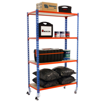 Estantería con baldas de madera Simonrack Maderclick Mobile Superplus