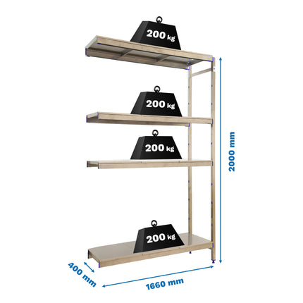 Estantería inoxidable Simonrack Simoninox Aditional 4SS
