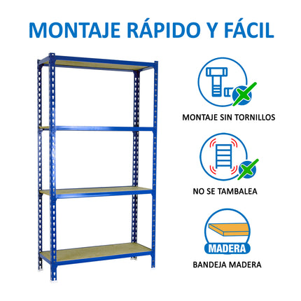 Estantería con baldas de madera Simonrack Maderclick MINI