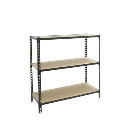 Estantería con baldas de madera Simonrack Maderclick PLUS Antracita + Madera 900 x 1000 x 500 mm · 3 estantes