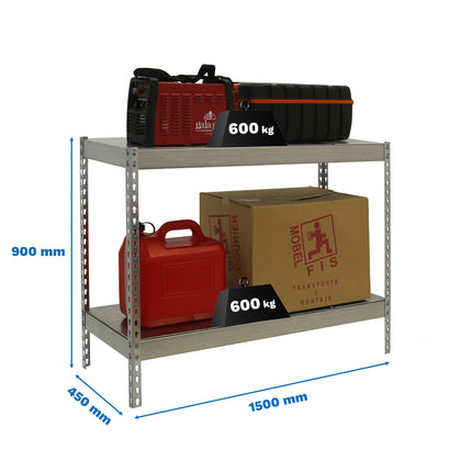 Estantería industrial Simonrack Simonforte 1500 x 450 mm