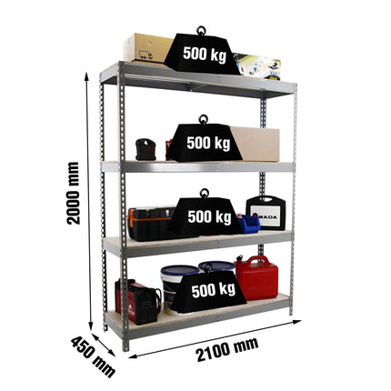 Estantería industrial Simonrack Simonforte 2100 x 450 mm