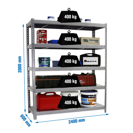 Estantería industrial Simonrack Simonforte 2400 x 600 mm