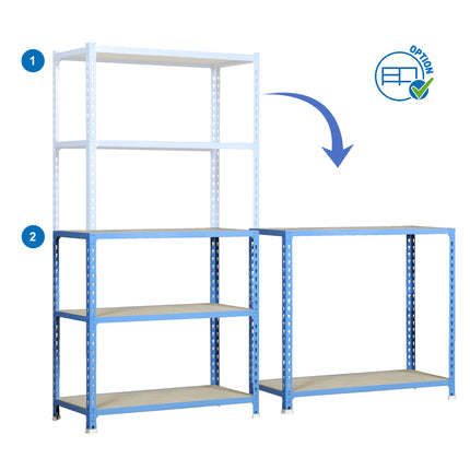 Estantería con baldas de madera Simonrack Maderclick Megaplus