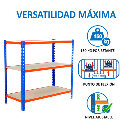 Estantería con baldas de madera Simonrack Maderclick MINI